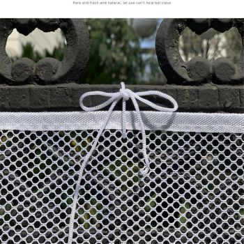 Gate for Stairs, Banister Guard for Kids, Pets, Toys, 2 Set 10 ft x 2.6 ft Mesh Netting Safety Net for Balcony Rail Stair, Stairway Net Safety Products for Indoor & Outdoor (White)