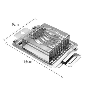 Multifunctional 403 Stainless Steel Egg Slicer for Hard Boiled Eggs Heavy Duty, Safe Egg Cutter, Kiwi Slicer, Banana Slicer