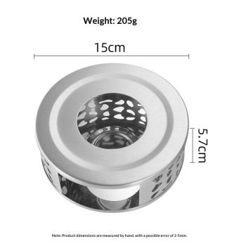 2pcs Stainless Steel Teapot Warmer, Tea Warmer for Teapot, Silver Color  hot tea stove, hot coffee stove, and tea warmer base