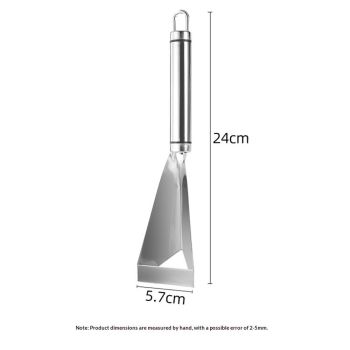2pcs Fruit Carving Knife, DIY Platter Decoration Carving Tool For Fruit Vegetable Cutting Knife, Triangular Shape Stainless Steel Food Carving Carving Knife Slicer