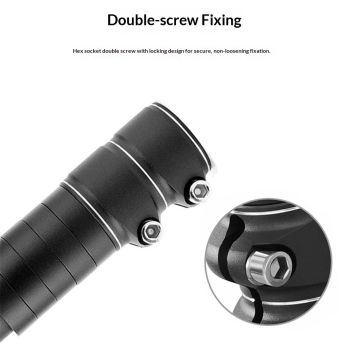 Bike Stem Riser Adjustable Bicycle Handlebar Extender Increases Bar Height Up to 5.3" for Most Bicycle Road Bike, MTB, BMX, Cycling