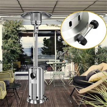 Universal Patio Heater Wheel Kit-Easy to Move/Install-Gas Patio Heater Replacement Universal Movable Wheel, Patio Heater Parts Outdoor Umbrella Gas Heater Wheel