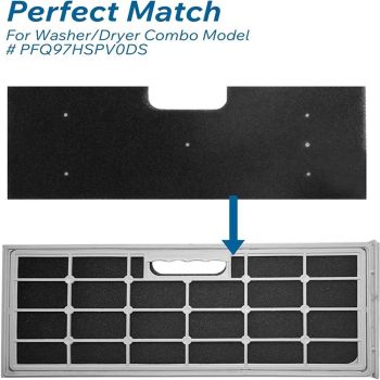 6 Pcs Cleaning Kit for GE Washer Dryer Combo,WH01X35719 Lint Filter replacement Washer Dryer Filter Sponge,Hand Washable and Reusable