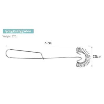 2 pack Small Whisk Mixer (Mini Whipper) ,Handheld Design for Eggs, Cream, Sauces, Gravy - Spiral Whipper Beater Cooking Tools