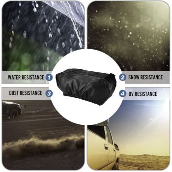 Winch Cover Waterproof Heavy Duty Winch Protection Dust Covers for Indoor Outdoor Electric Winches（black,24*14*7inch）