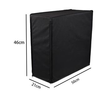 Computer Dust Cover, Waterproof Desktop PC Mid-Tower Computer Host Dustproof Cover Full Case Protector with Zipper, Anti-Static Tower PC Dust Covers (8.5W x 18.5H x 19.7D)