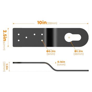 Roof Safety Anchor Hitch Clip,Roof Anchors For Fall Protection Connects To Wood Surfaces,Permanent Roof Anchor Use With Roofing Harness, 3pcs