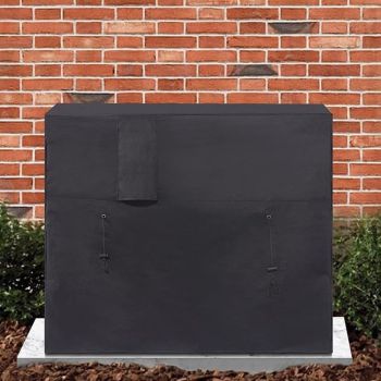 210D Waterproof Oxford Fabric Pool Heat Cover for Outdoor Units with Adjustable Drawstrings, Winter Protection for Spa Equipment