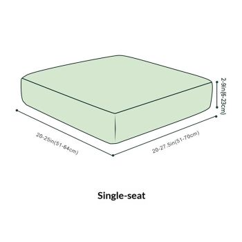 Elastic sofa cushion cover is used for chair cushions, furniture protectors, seat cushions, and sofa covers (Single seat brown)