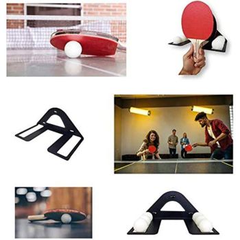 Elite Ping Pong and Table Tennis Storage Rack,  Slot for Balls Slot for Paddles, Ping Pong Ball Holder, Hardware Included