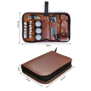 Golf Gifts for Men and Women, Golf Accessories Set with Hi-End Case, Golf Balls, Rangefinder, Golf Tees, Brush, Multifunctional Divot Knife, Scorer, Golf Ball Clamp