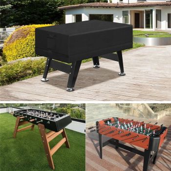 Foosball Table Cover Outdoor Waterproof Soccer Table Cover Heavy Duty Rectangular Patio Football Game 132 x 76 x 147 cm