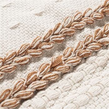 Set of 2 Neutral Decorative Throw Pillow Cover 18x18 Inch for Couch Bed Sofa, Aesthetic Modern Organic Farmhouse Home Decor, Soft Cute Accent Woven Cushion（Only pillowcase）