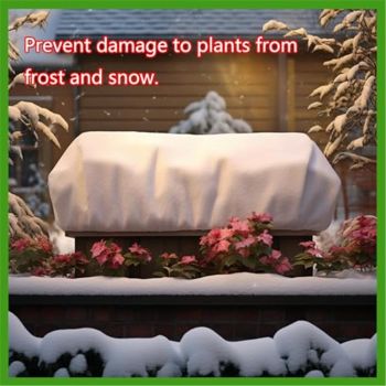 Plant Cover Freeze Protection, Winter Plant Covers, Plant Frost Cover, Tree Plant Freeze Protection Covers, Planter Plant Winter Frost Blanket with Zip Drawstring,2 Pack (59x17.7x15.7INCH)