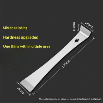 4-Piece Stainless Steel Pry Bar Scraper Set, Trim Puller, Small Flat Pry Bar, Silver Beekeeping Hive Scraper, Bee Hive Hand Tool,