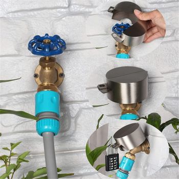 Door Handle Lock, Door Knob Lock Out Device,Cover to Disable The Doorknob/Faucet/Valve, Prevents Turning of Door Knob and Access to Keyhole, Prevents Operating The Knob (Password Hanging Lock)