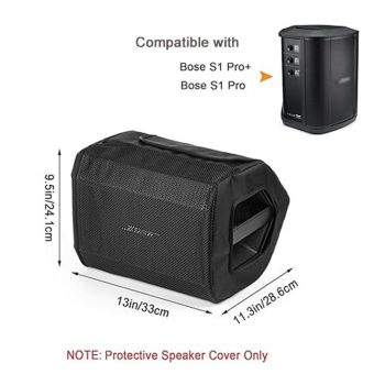 Case Cover - Mesh Cloth Dust Cover for Bluetooth Speaker, Dustproof Side Opening Mesh Protective Case Bag fits for Speaker (Only the cover of the speaker)