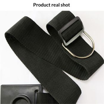 2 pack Endpin Anchor Non-slip Stopper Rest Holder Stand Antiskid Device Adjustable Strap with Thick Pad（black）