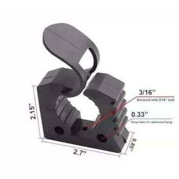 2Pcs Shovel Mount, Rubber Clamp Grip for 3-4cm Diameter Tools and Equipment Used on Off-road vehicle, Pickup Trucks, Utility Trailers