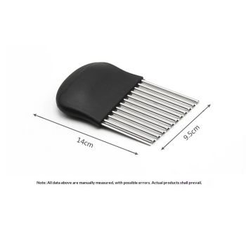 Large Crinkle Cutter - French Fry Slicer - Potato Knife Cutter Fruit Vegetable Wavy Chopper - Knife Stainless Steel Blade Cutting Tool (2Pack)