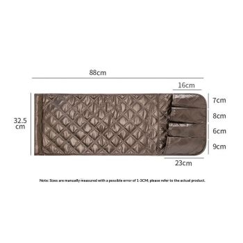 Armchair Caddy Couch Caddy Organizer Remote Control Holder Non-Slip Sofa Armrest Organizer Bedside Caddy with 5 Pockets for Cell Phone TV Remote Control Magazines （brown）