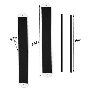 2 Pcs Large Appliance Slider with Pull Strap,Pull Furniture Slides,Moving Furniture Gliders Heavy Duty Sliding Sheet for Moving Heavy Furniture,Cabinets,Safes on Carpet and Hardwood Floor (2.5Ft*6.7in)