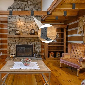2 pack Faux Wood Beam Strap, 5ft Decorative Ceiling Beam Straps, Flexible Self-Adhesive Gap Hiding Strap, Architectural Products for Faux Wood Beams, Ceiling Beam and Cabin Shutters