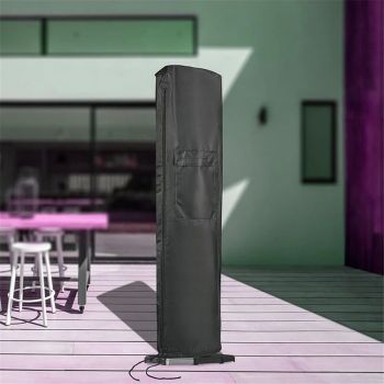 Patio Heater Covers for 42in Heater, Waterproof Outdoor Electric Heater Cover with Zipper Heavy Duty Storage Cover for Patio Outside Home Use - 10.2"L×12.6"W×41"H, Black