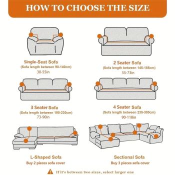 Waterproof Couch Cover Slipcovers for Couches - Stretch Non Slip Sofa Covers Washable, Leakproof Furniture Protector for Kids, Pets, Dog (Double seat sofa cover, carbon ash)