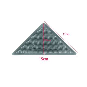 Heavy Duty Non-Slip Reusable Rug Corner Pads - Double-Sided Adhesive Pad for Corners and Sides on Hardwood Floors, Area Rugs - Keep Your Rug in Place (Pack of 8)