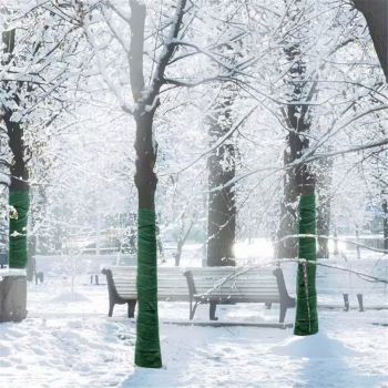 Tree Protector Wrap for Winter Freeze Protection - 65 ft x 2 pcs Heavy-Duty Breathable Trunk Bark Guard Away from Deer Animal, for Shrub Young Tree Plants