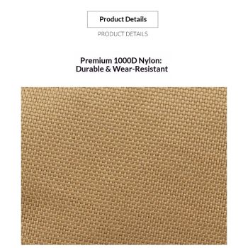 2 pack Outdoor Pouch Admin Pouch mini Pouches,Double Zipper Pocket Organizer can be Worn on The Belt（khaki）