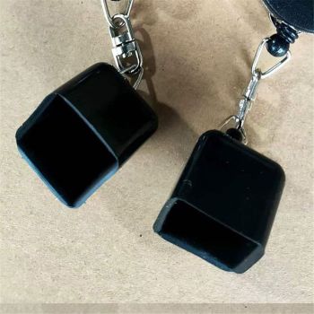 2 pack Pool Chalk Holder - Billiard Pool Cue Chalk Keeper Case Cover with Retractable Key Ring & Belt Clip, Accessories for Game Training & Practice