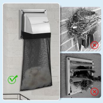 6Pcs Dryer Vent Lint Catcher Bags, Lint Trap Catcher for Dryer Vent for Outside,Dust Bag Lint Bag Outdoor Dryer Vent, Lint Catcher for Dryer Vent Outside