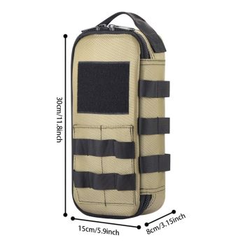 Heavy Duty Small Tool Bag Pouch Portable Utility Organizer Case with Zipper Handle. Perfect for EDC, Motorcycle, Road Bike, Electricians & More