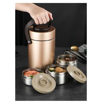 67oz Upgraded Thermos for Hot Food, 3-Layer Stackable Food Thermos, Soup Thermos Jar , Ideal for Office, Outdoor Meals, and Various Occasions (67 oz )