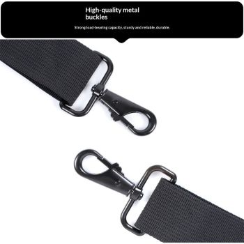 Universal Shoulder Strap, Neoprene Thick Padded Bag Strap with Double Adjustable Buckles and Metal Hooks, Ideal for Briefcases, Computer Satchels, Crossbody Bags, Luggage(Supple)