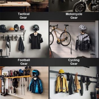 Helmet Holder- Motorcycle Helmet Rack Wall Mount , Solid Wood & Heavy Duty Helmet Wall Mount for Motorcycle/Football/Cycling Skiing/Gear Wall Hanger