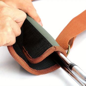 Lightweight Canvas Golf Club Carrier Sleeves Bag with Shoulder Strap Golf Club Bag, Lightweight, for Men, Women and Children, with Ball Pocket, Portable