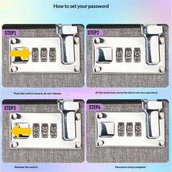 2Pcs Lockable Money Bag - 5.3x8.3 Inches Durable Nylon Locking Bank Bag Coin Purse for Cash, Jewelry, Passports, Medicine, Credit Cards and Valuable Storage Cash Pouch (Black & Grey)