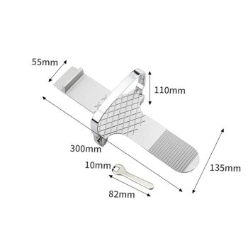 Foot Panel Lifter, Aluminum Zinc Die Casting Lifter Tool, for Drywall Install, Hinge Installation, Plywood Lifting Tool for Glass, Ceramic Tile, Silver
