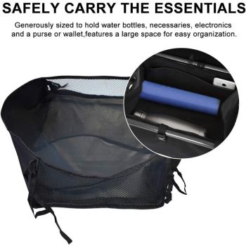 Wheelchair Bag, Rollator Seat Bag, Wheelchair Storage Bag, Side Storage Organizer, Lightweight and Heavy Duty Travel Tote, Under Seat Large Capacity Reusable Backpack Bag  2pcs