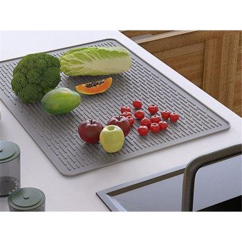 Stove Top Cover for Electric Stove - Silicone Stove Mat for Glass Top, Glass Cooktop Protector, XL Dish Drying Mats For Kitchen,Oven Covers for Electric Stove (Gray,28 x 20)