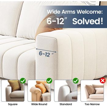 Silicone Couch Cup Holder, Anti-Spill Anti-Slip Sofa Armrest Tray BPA-Free, Dirt-Resistant Silicone Couch Arm Tray for Remote, Snacks, Cellphone and iPad, Gift for Family, Friend
