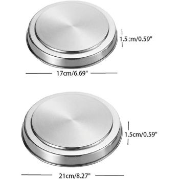 Stove Top Cover, Stainless Steel Hob Cover Protector Lid Set for Electric  Cookers  Decor (Set of 4)