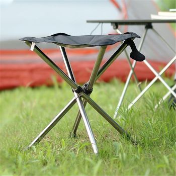 Portable Stool,  Folding Chair, Telescopic Compact Foldable Stool with Carry Bag for Camping, Hiking, Outdoor Concert