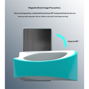 Magnetic Scrubber for Aquarium Fish Tank, Scratch-Free Glass Scraper, Keep Hands Dry, Non-Slip, Self-Floating Strong Cleaning Magnet, Aquarium Cleaner