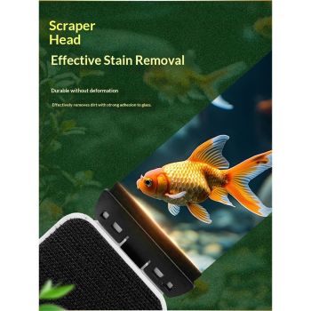 Aquarium Magnetic Glass Cleaner, Fish Tank Algae Scraper Brush Cleaning Tool Thickness Glass, Floating Scrubber Brush Cleaner for Acrylic,  Large