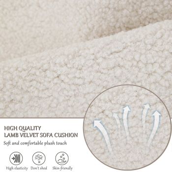 Armrest Cover, Recliner Chair Protector, Furniture Protector Slip, Side Storage Pocket, Stretch Armchair Couch Arm Rest Cover for Recliner, Chair, Sofa (Beige,2 Seater(4pcs))