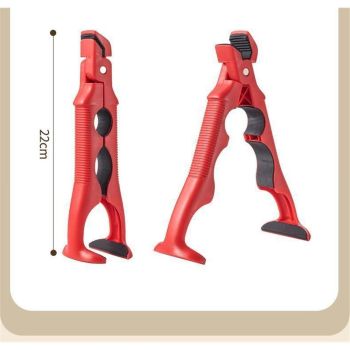 Slip Heat Insulation Anti-Scald Clip,Multi-Function Anti-Scald Bowl Clips Hot Bowl Dish Plate Gripper Clip,Anti-Scald Bowl Holder Clip Tongs Clamp Holder for Kitchen (red/2PCS)